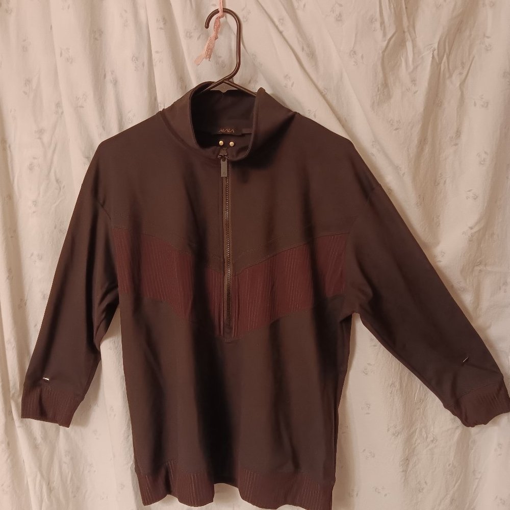 Alala 3/4 black zip pullover